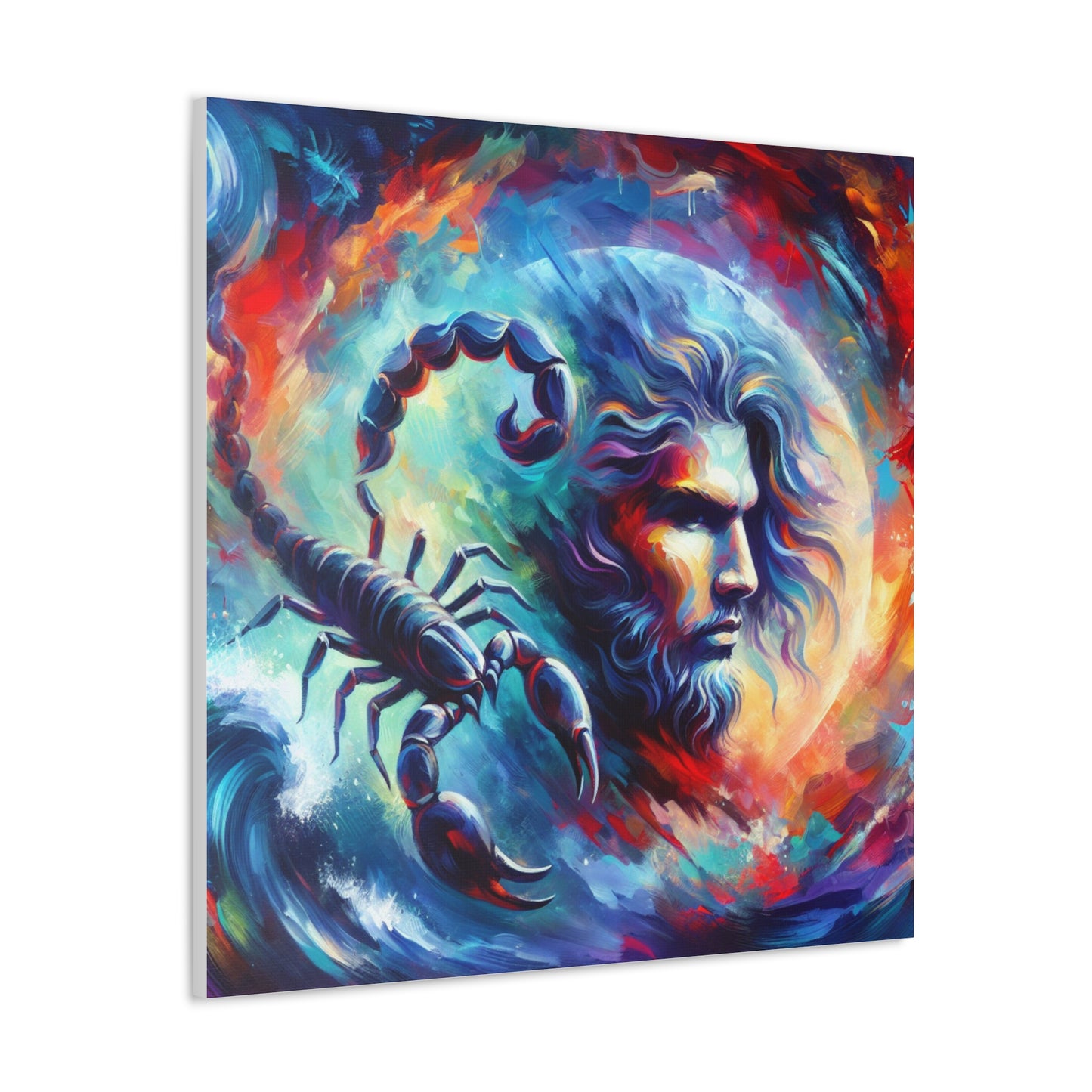 Scorpio Man Astrological Sign Canvas Wall Art