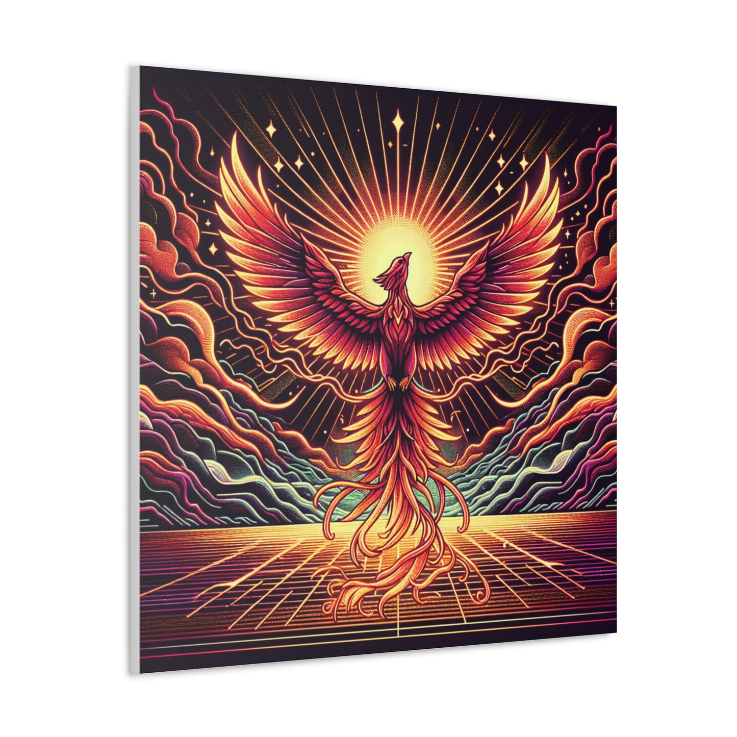 Phoenix Rising Canvas Wall Art