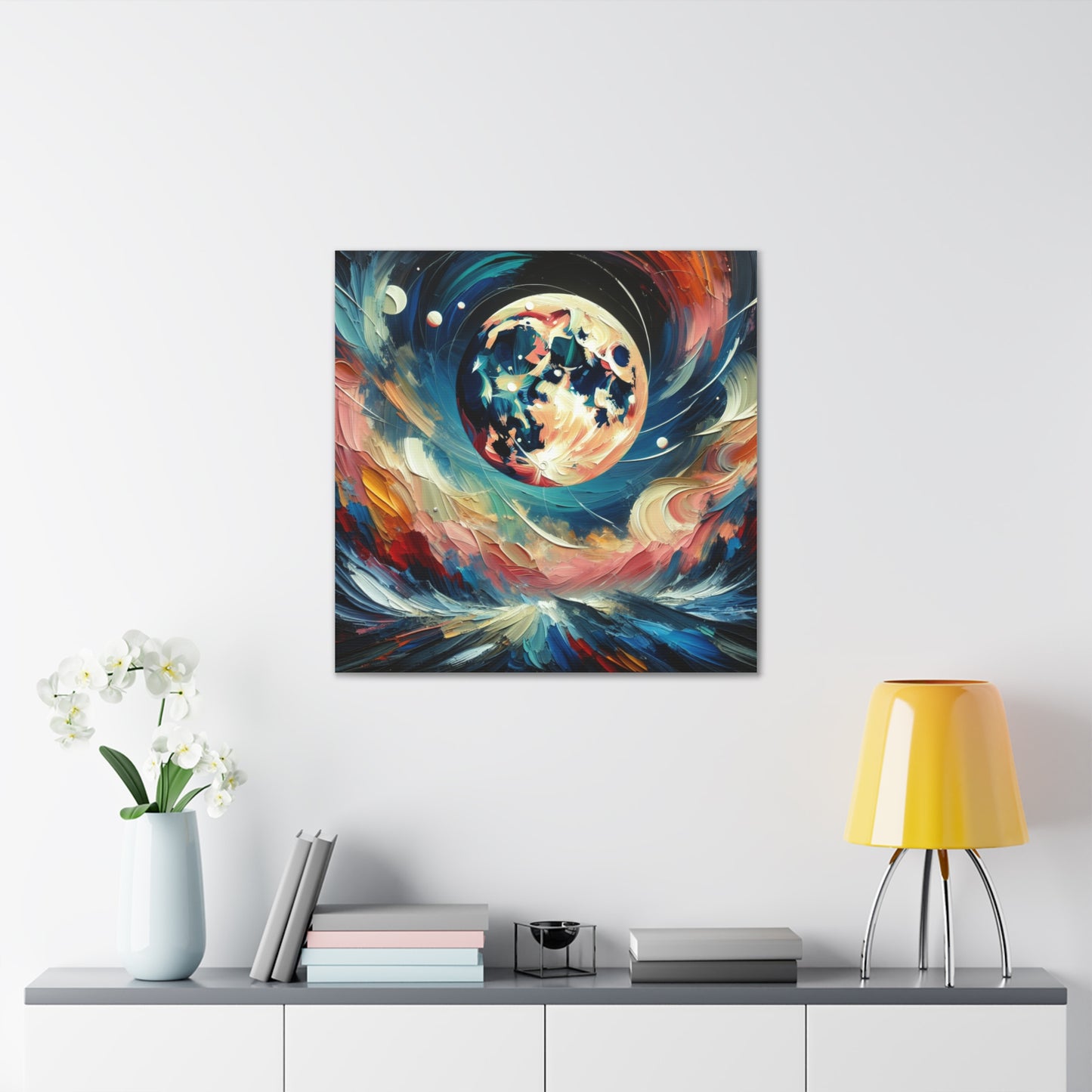 Full Moon Canvas Wall Art