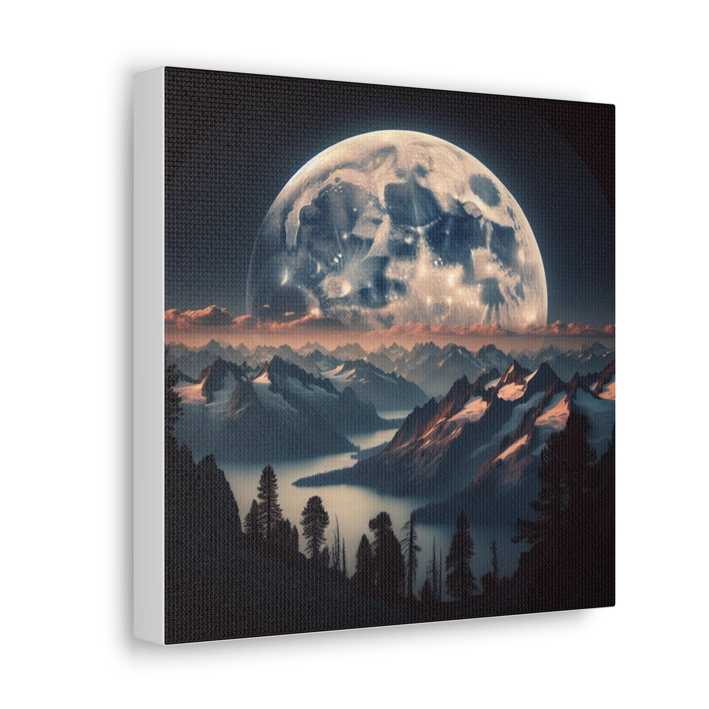 Full Moon Canvas Wall Art