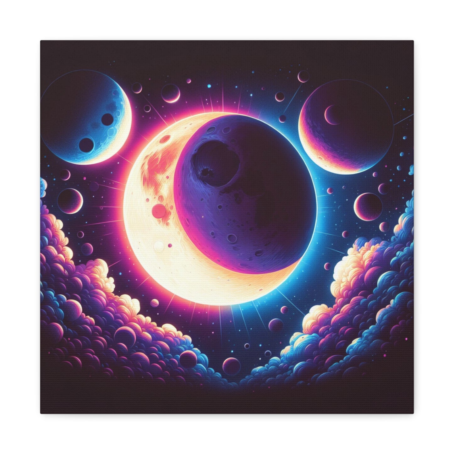 Lunar Eclipse Canvas Wall Art