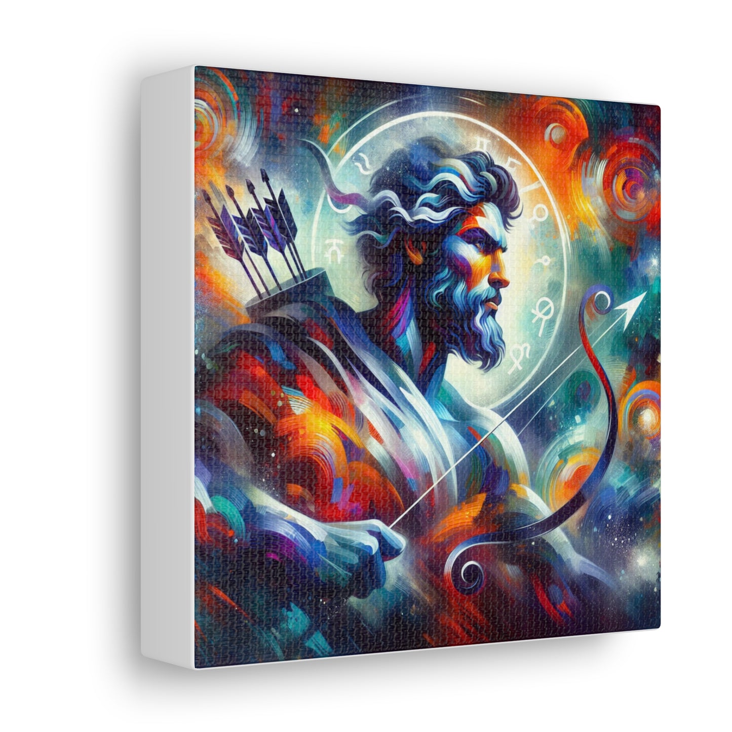 Sagittarius Man Astrological Sign Canvas Wall Art