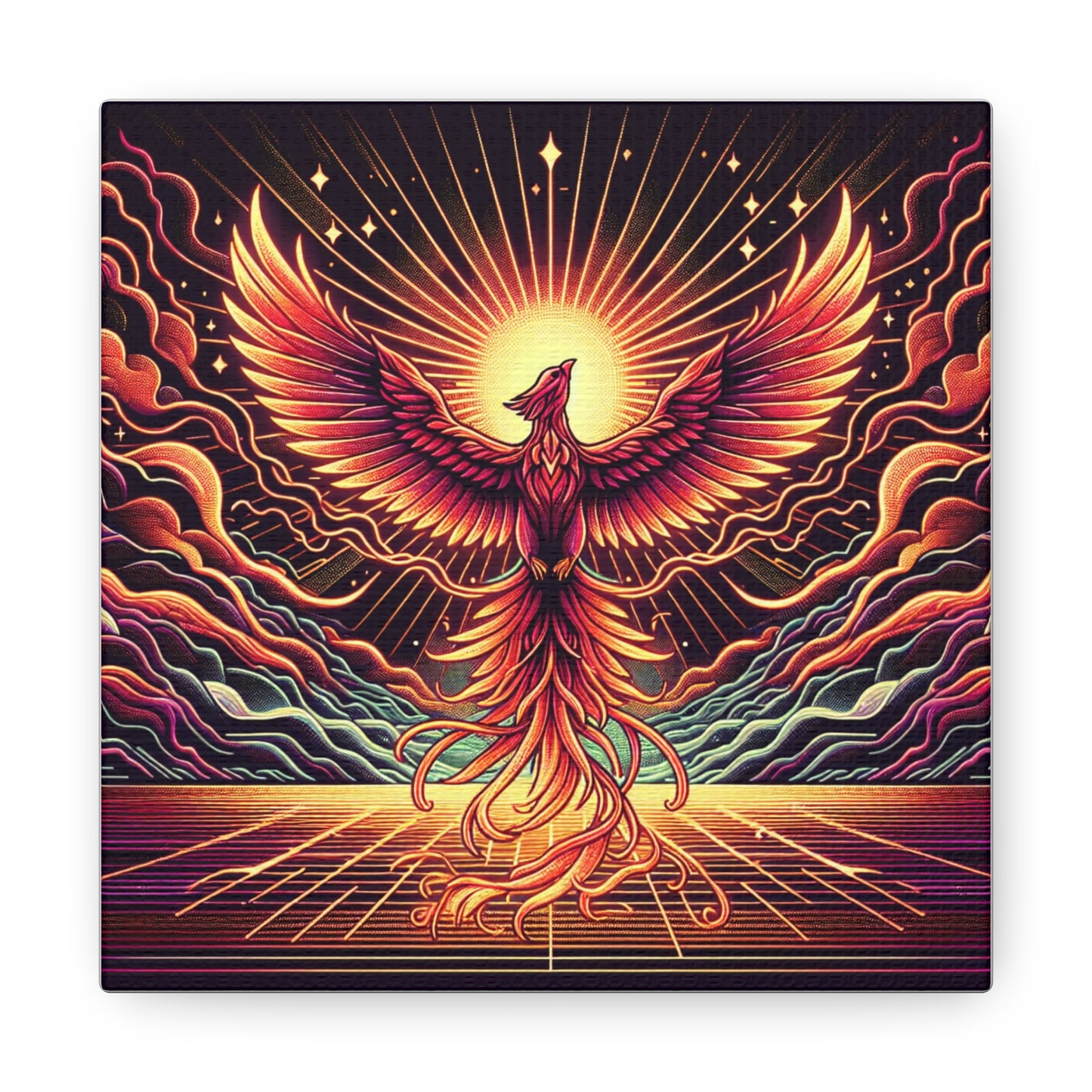 Phoenix Rising Canvas Wall Art