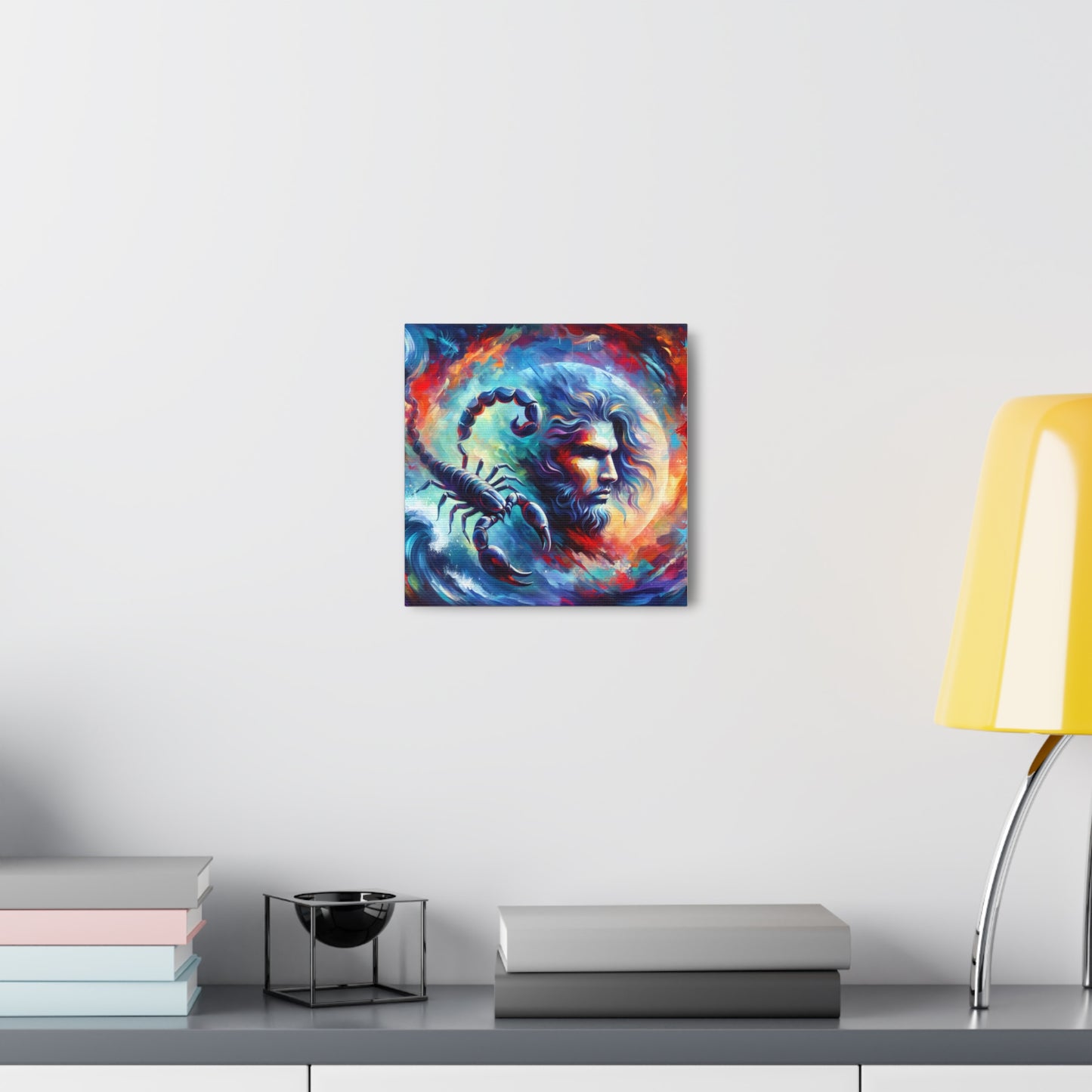 Scorpio Man Astrological Sign Canvas Wall Art