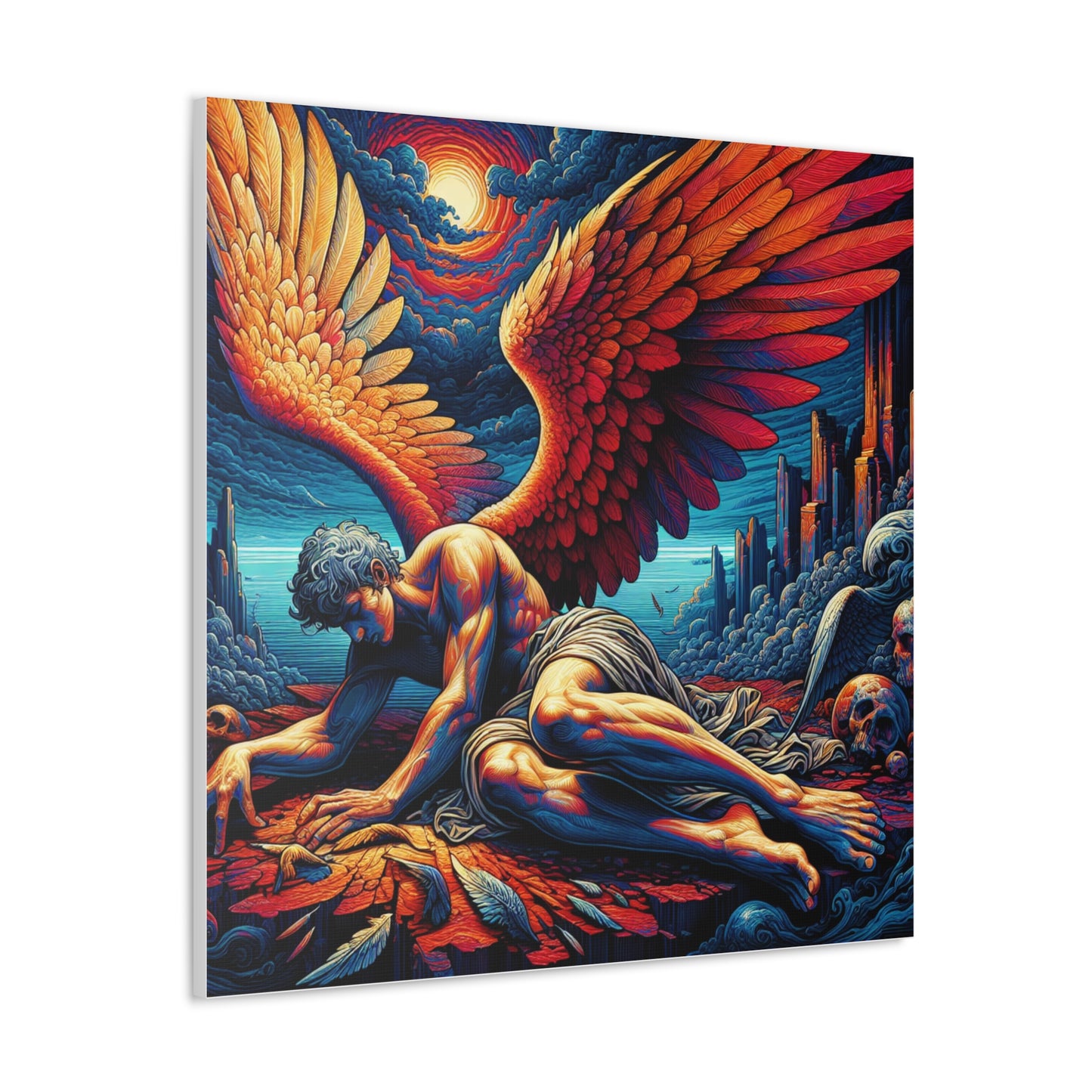 Fallen Angel Canvas Wall Art