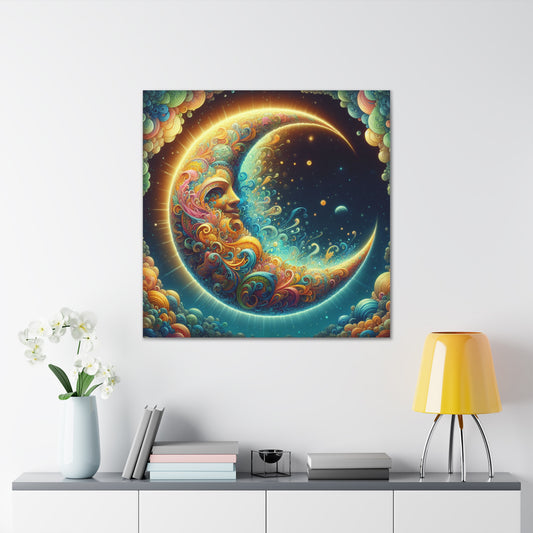 Half Moon Canvas Wall Art