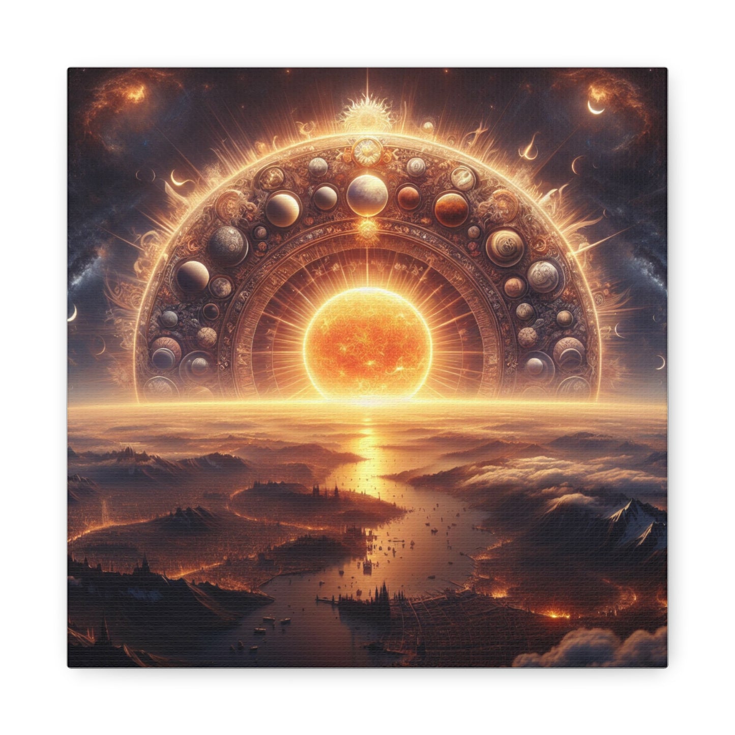 Sun Canvas Wall Art