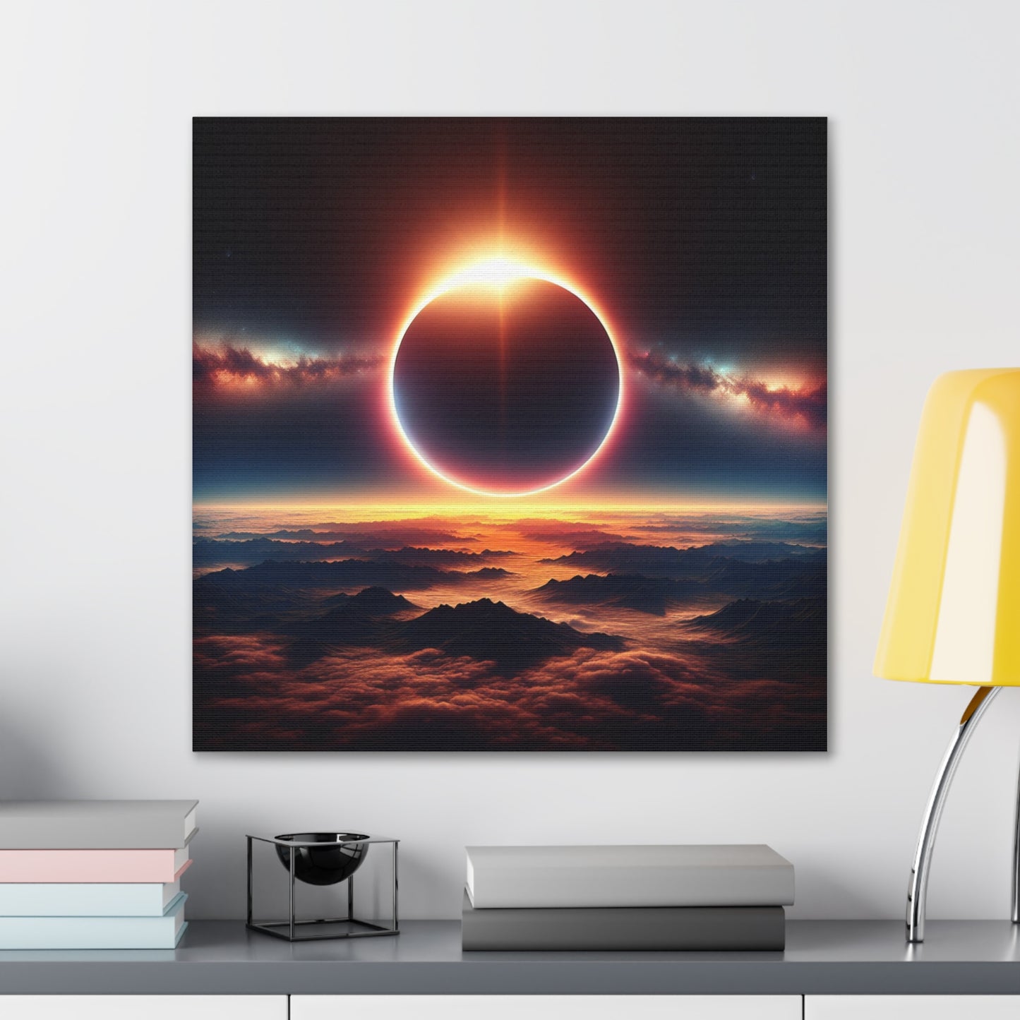 Solar Eclipse Canvas Wall Art