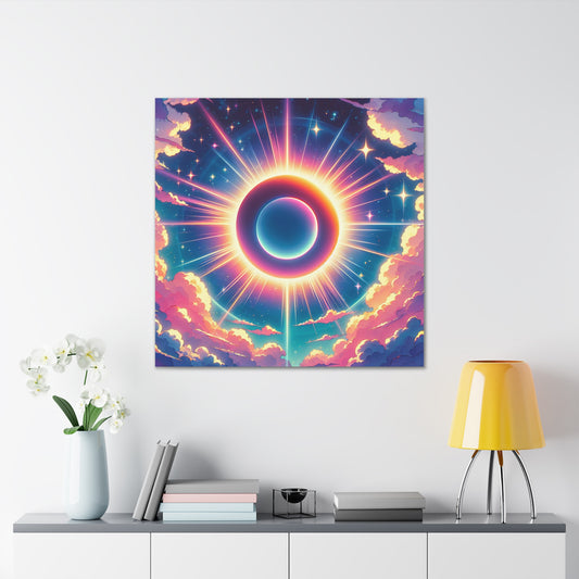 Solar Eclipse Canvas Wall Art