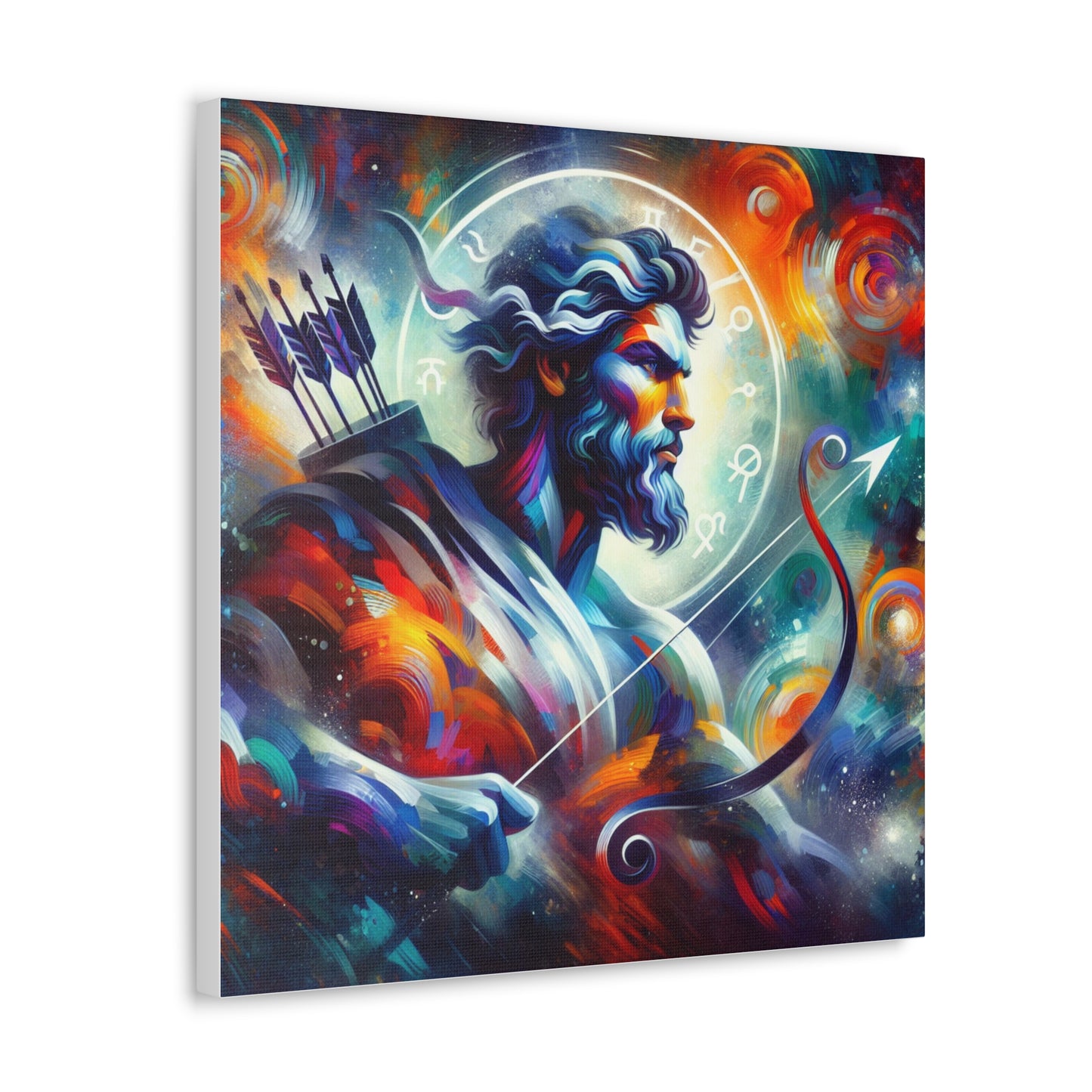 Sagittarius Man Astrological Sign Canvas Wall Art