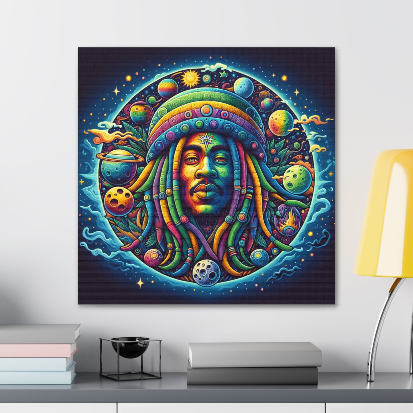 Jah Rastafari Canvas Wall Art