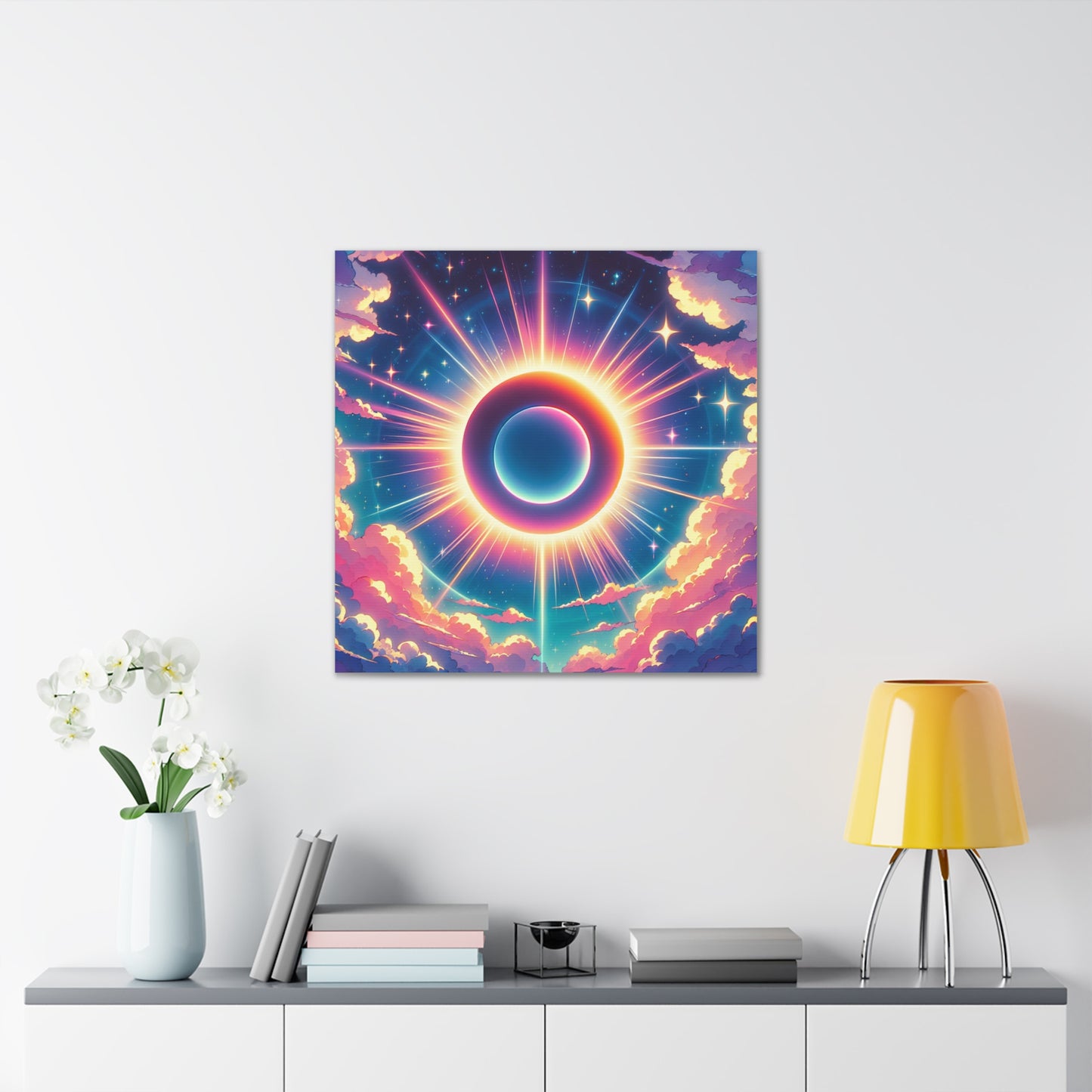 Solar Eclipse Canvas Wall Art