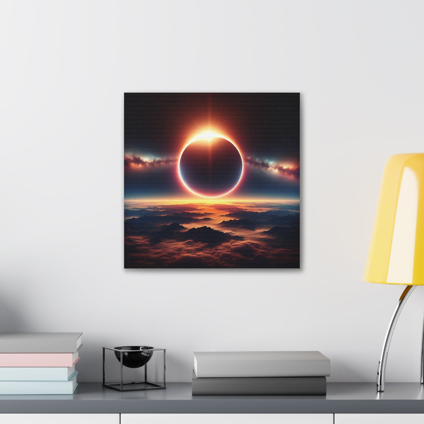 Solar Eclipse Canvas Wall Art