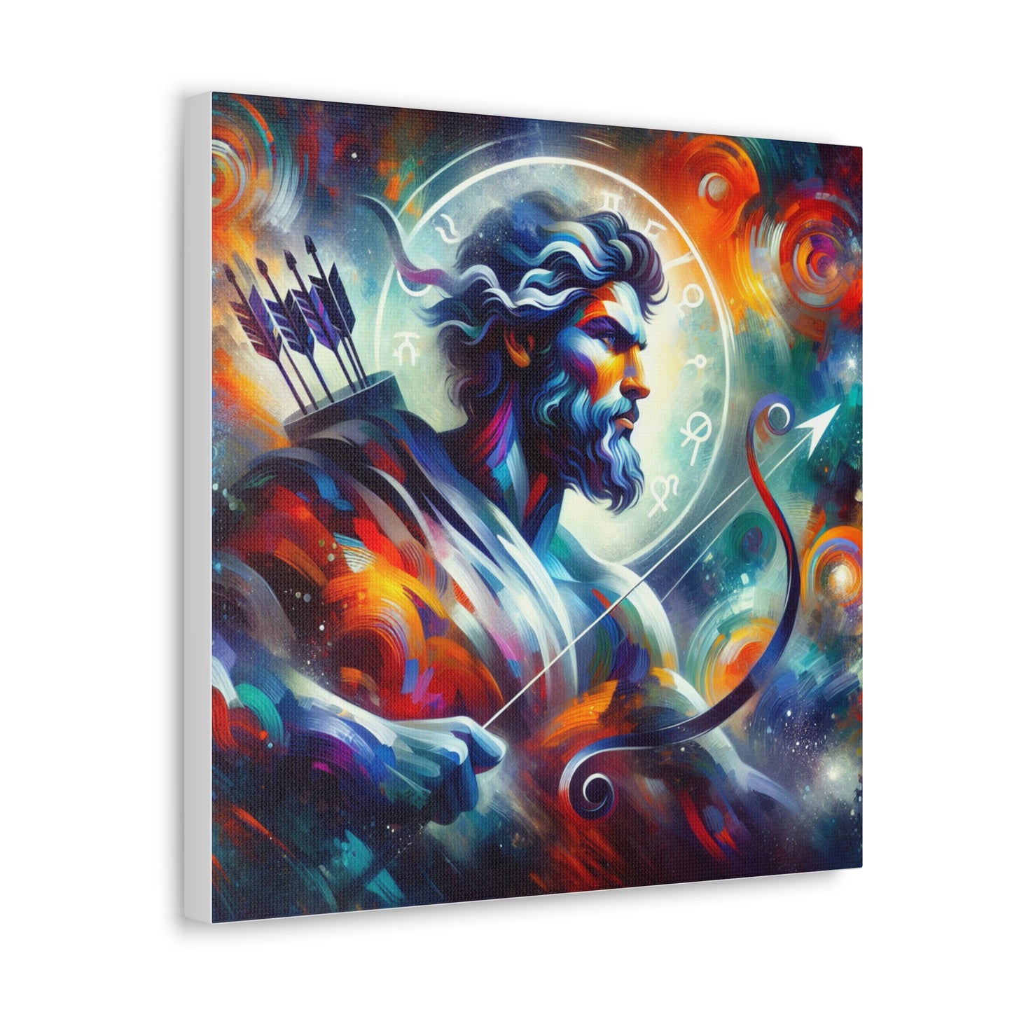 Sagittarius Man Astrological Sign Canvas Wall Art