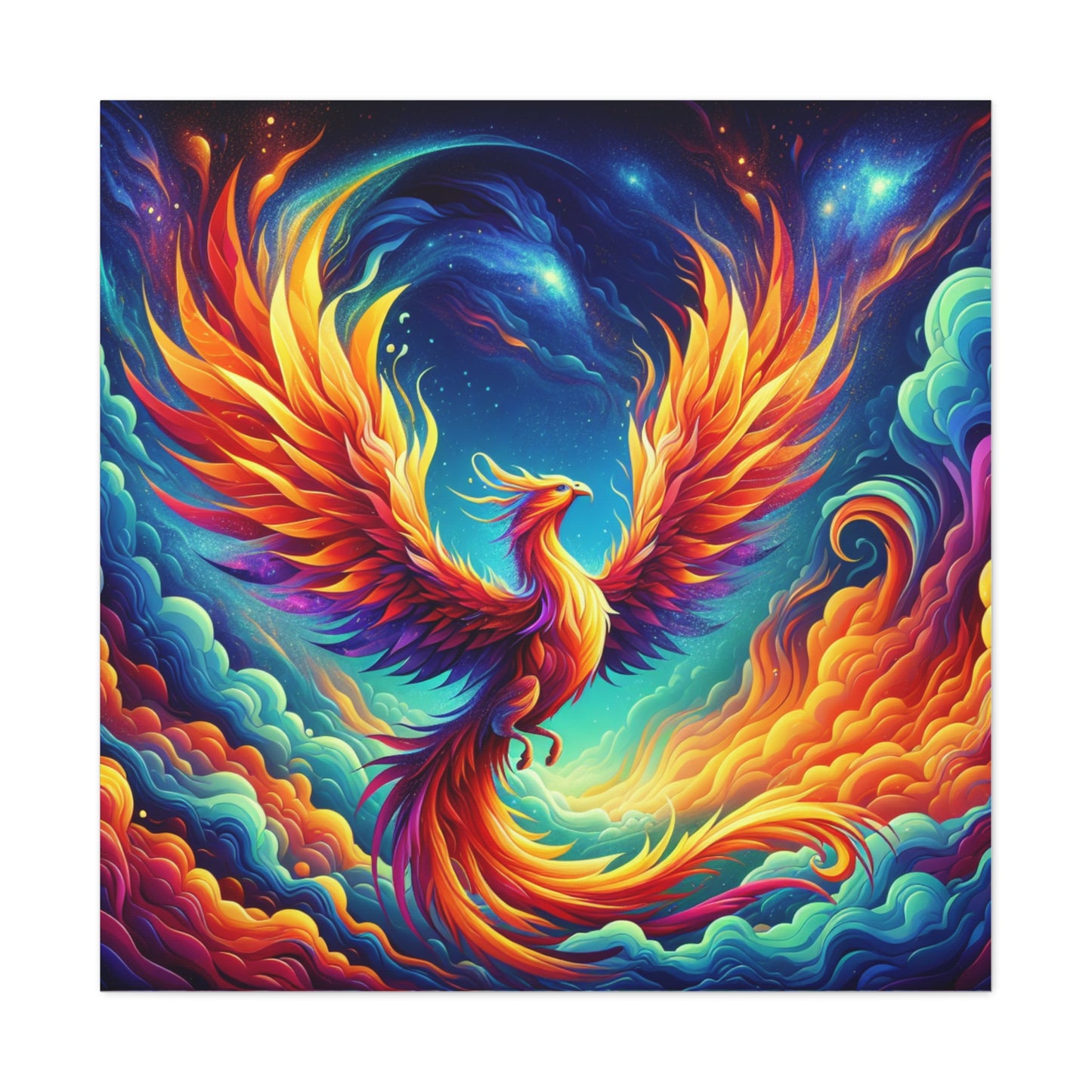 Phoenix Rising Canvas Wall Art