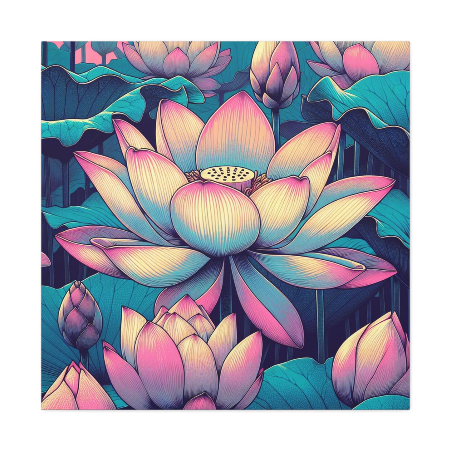 Lotus Canvas Wall Art