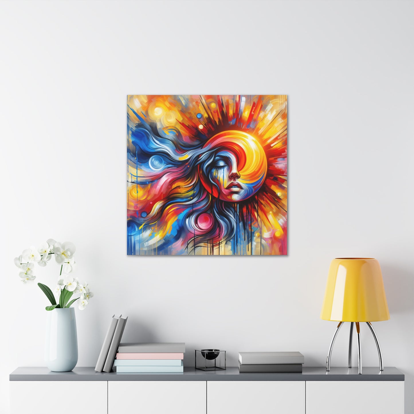 Sun Canvas Wall Art