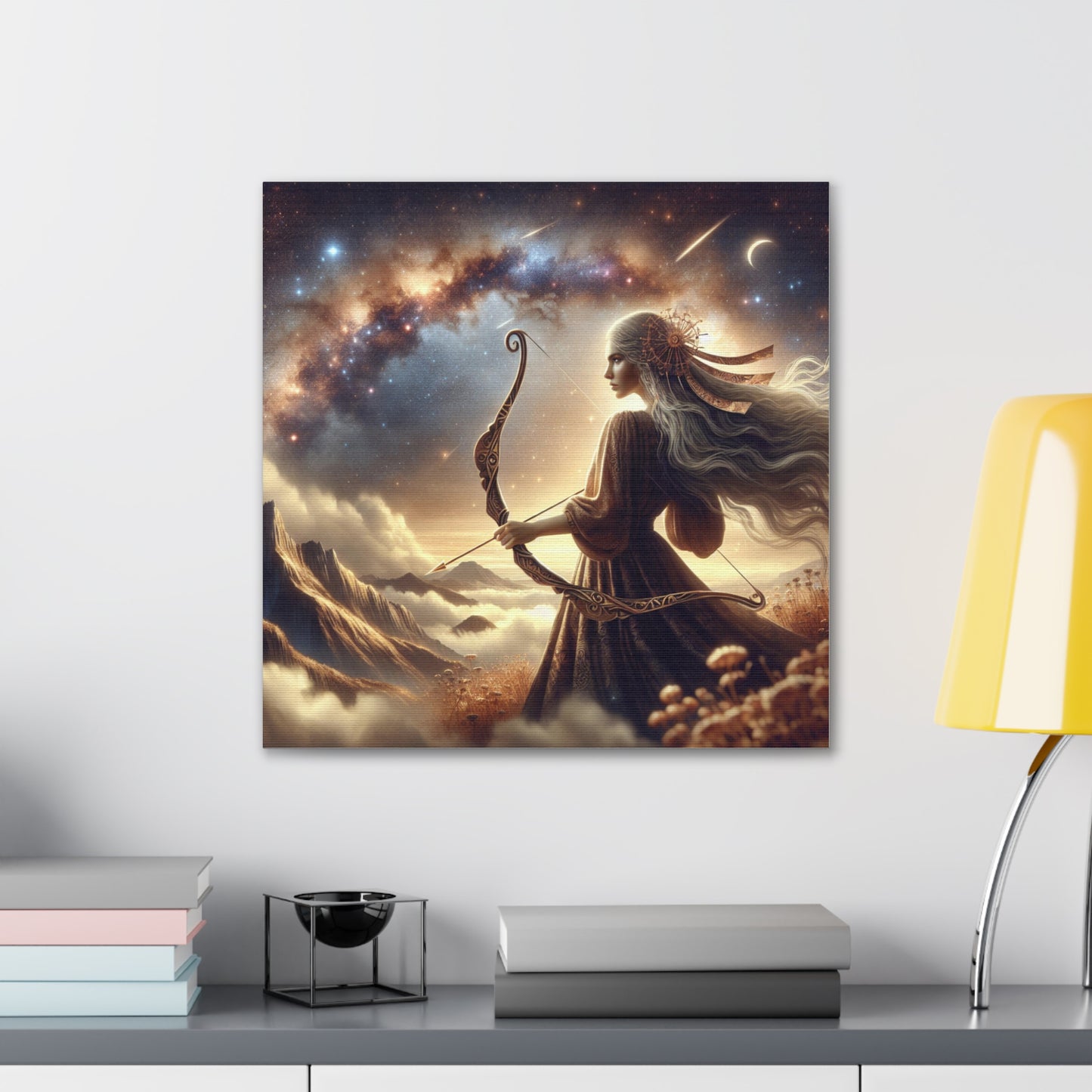 Sagittarius Woman Astrological Sign Canvas Wall Art