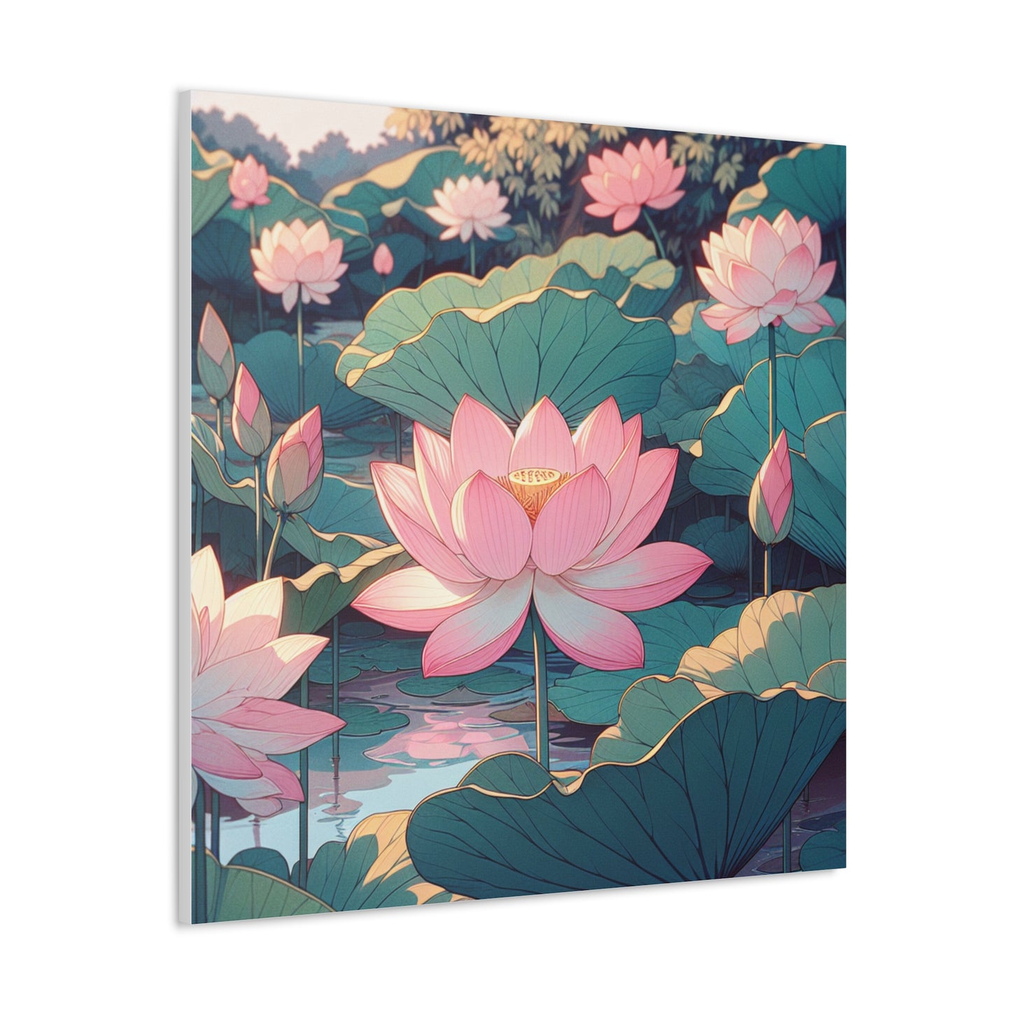 Lotus Canvas Wall Art