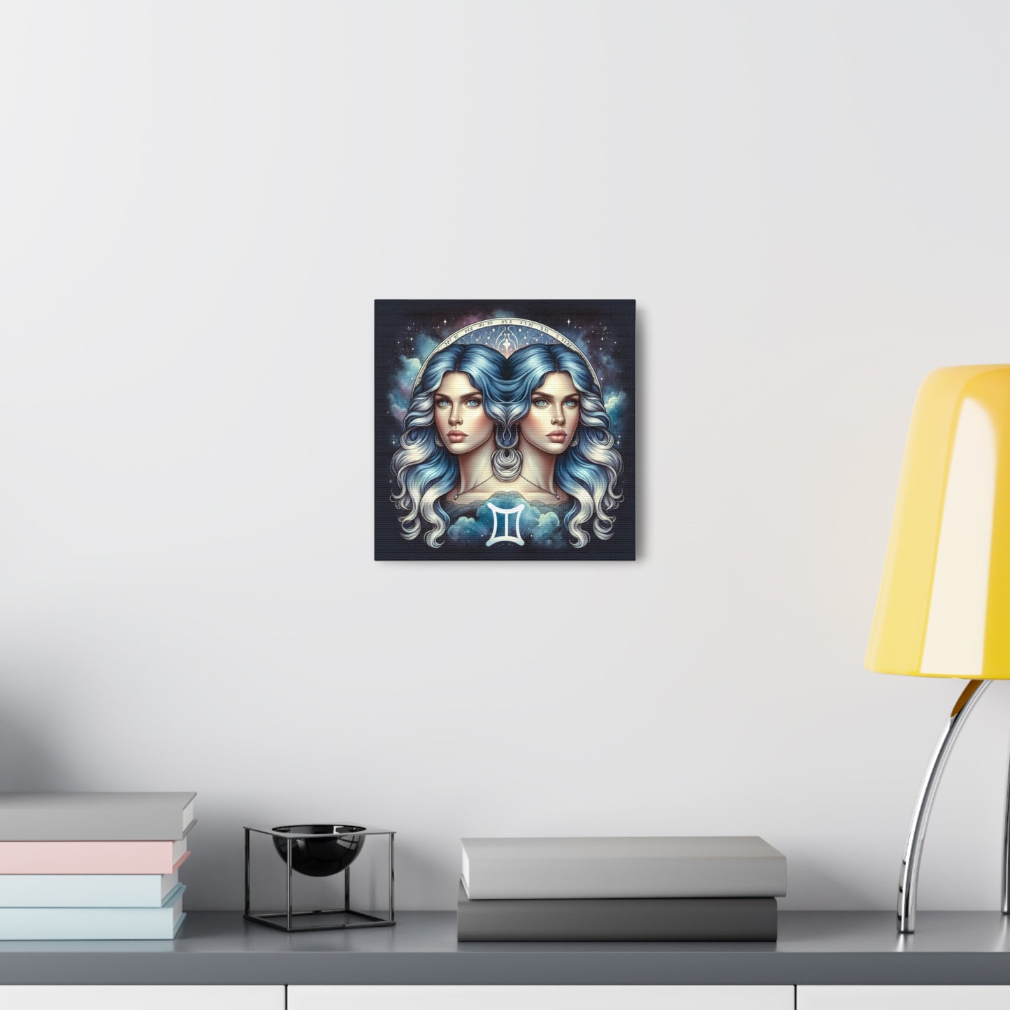 Gemini Woman Astrological Sign Canvas Wall Art