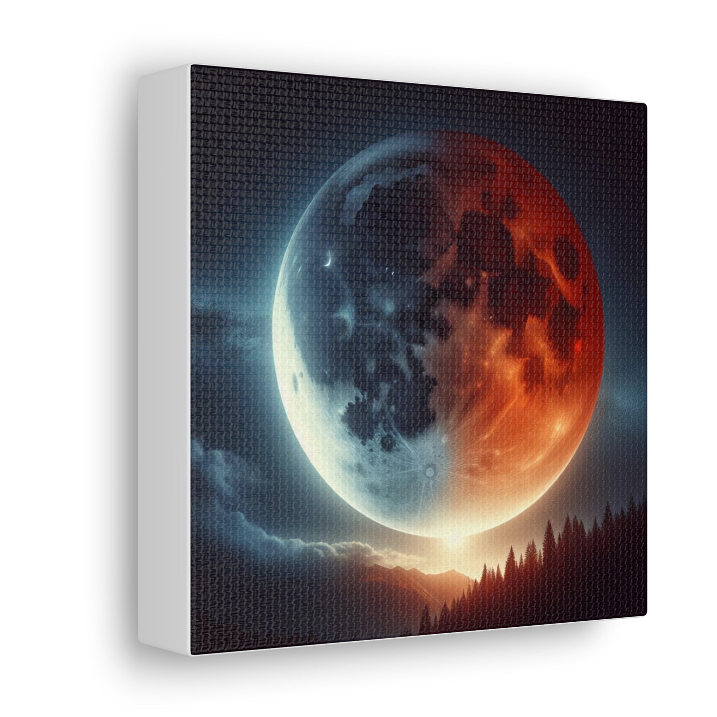 Lunar Eclipse Canvas Wall Art