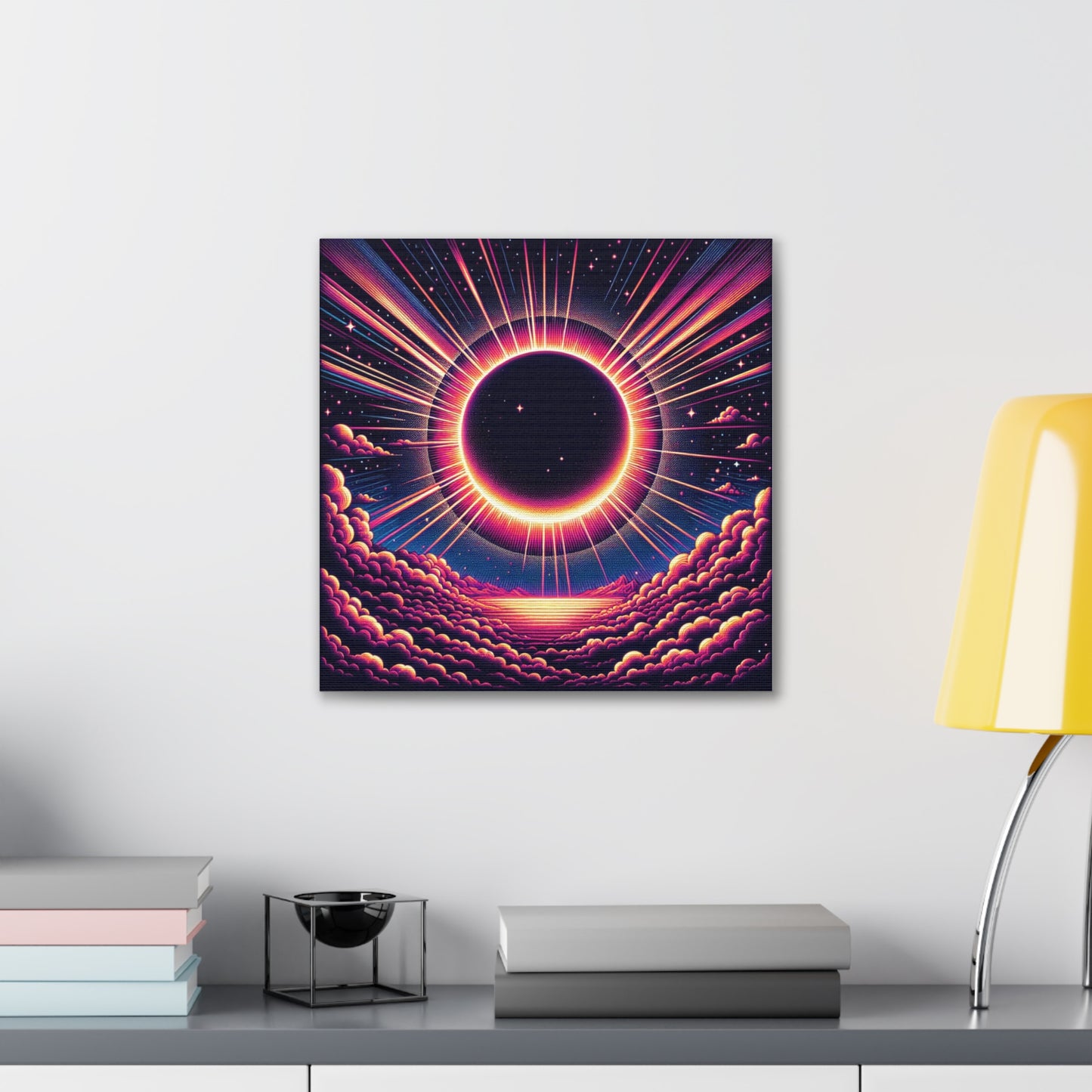 Solar Eclipse Canvas Wall Art