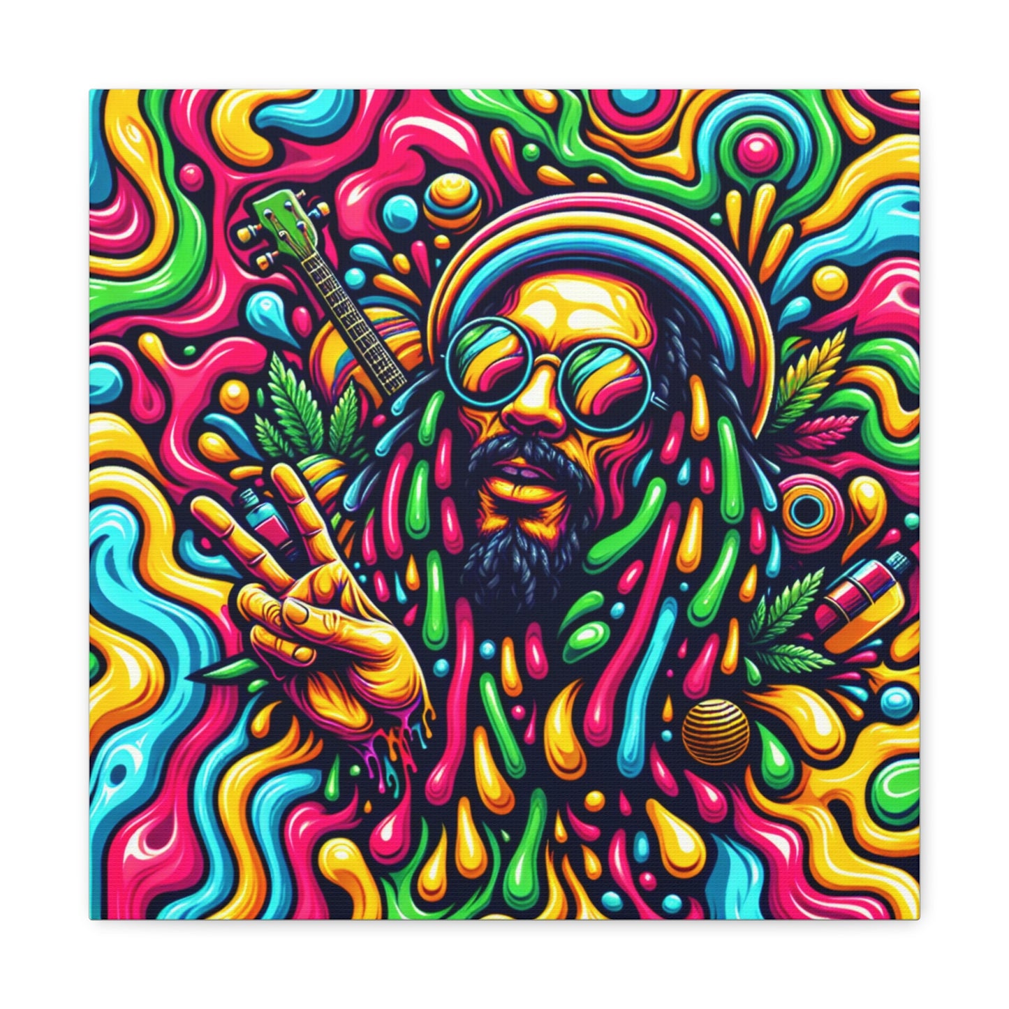 Jah Rastafari Canvas Wall Art