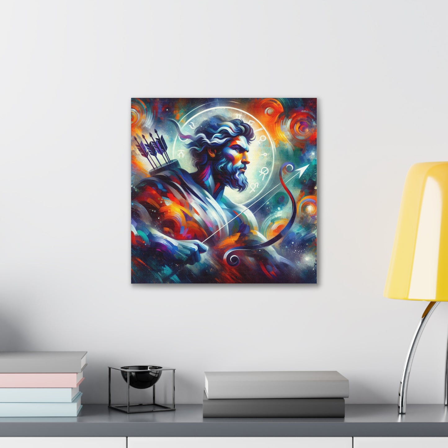 Sagittarius Man Astrological Sign Canvas Wall Art