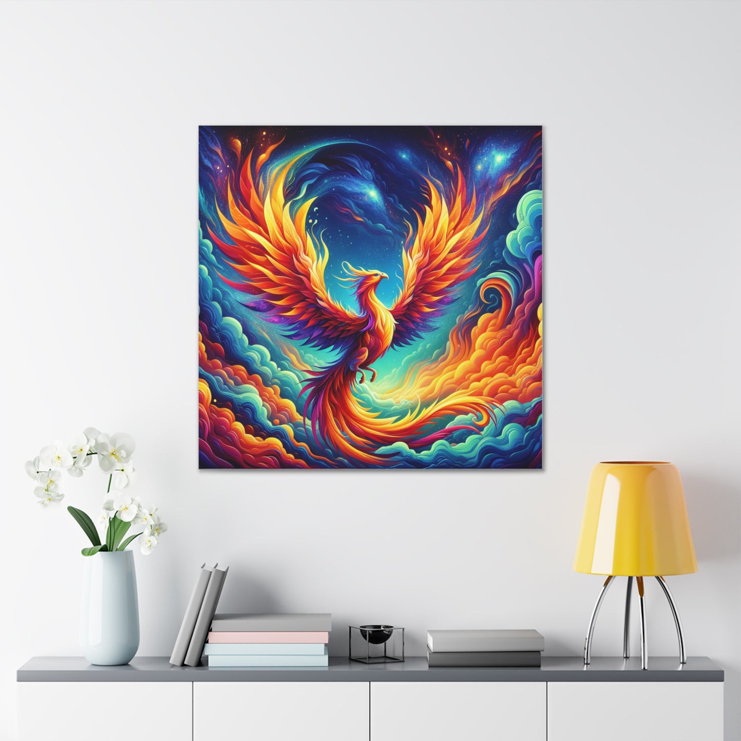 Phoenix Rising Canvas Wall Art