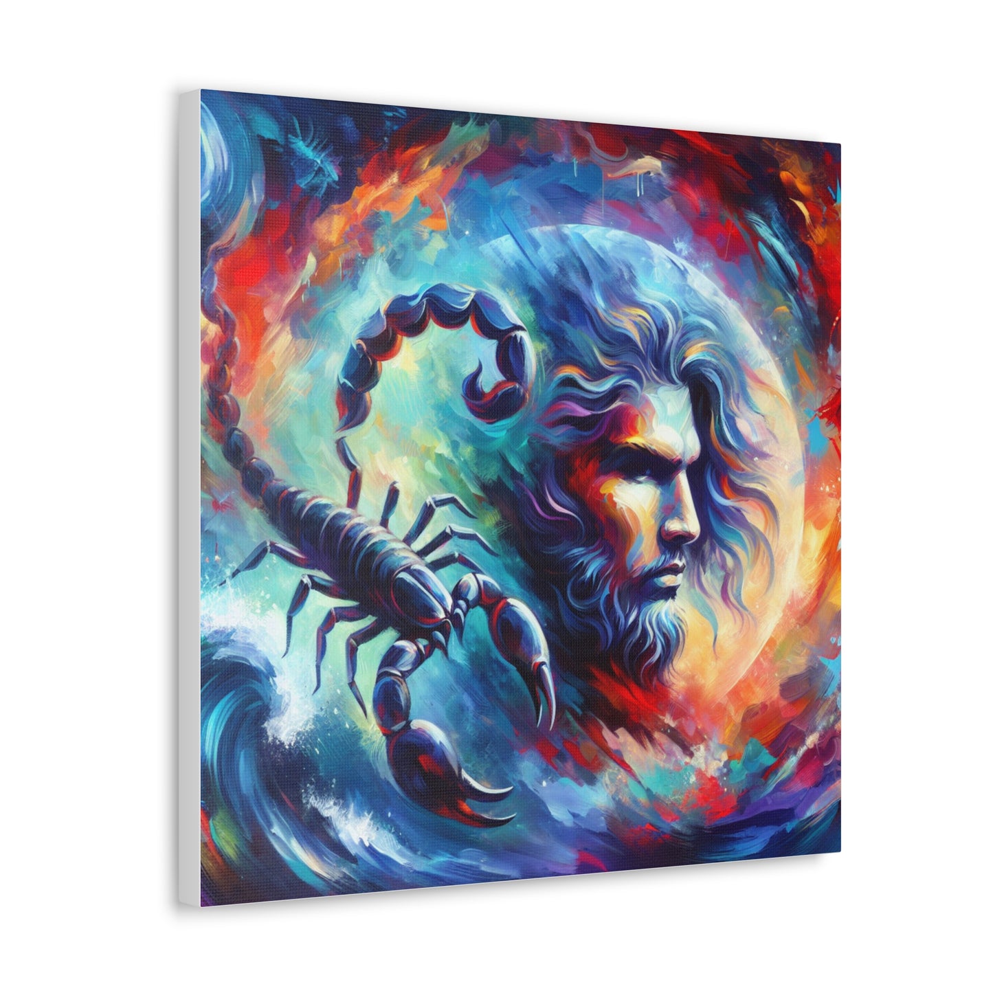 Scorpio Man Astrological Sign Canvas Wall Art