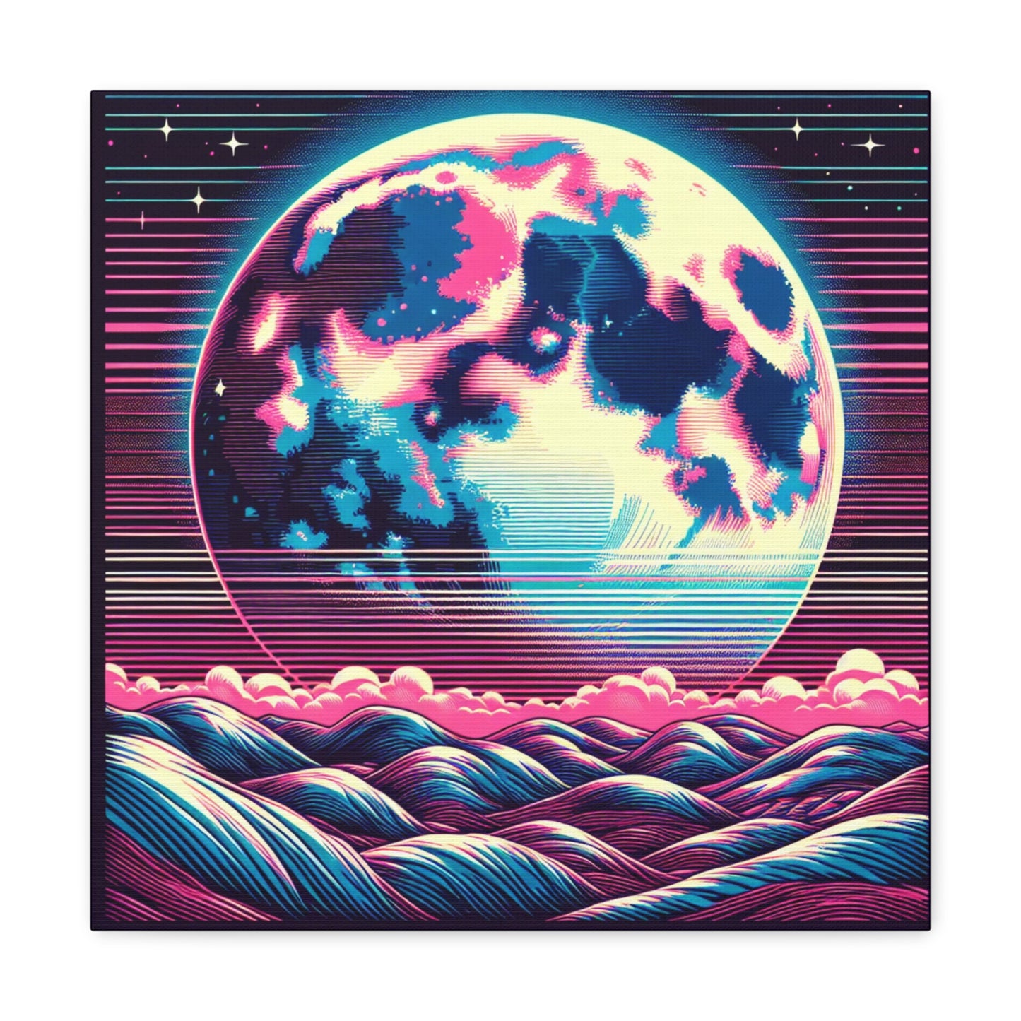 Full Moon Canvas Wall Art