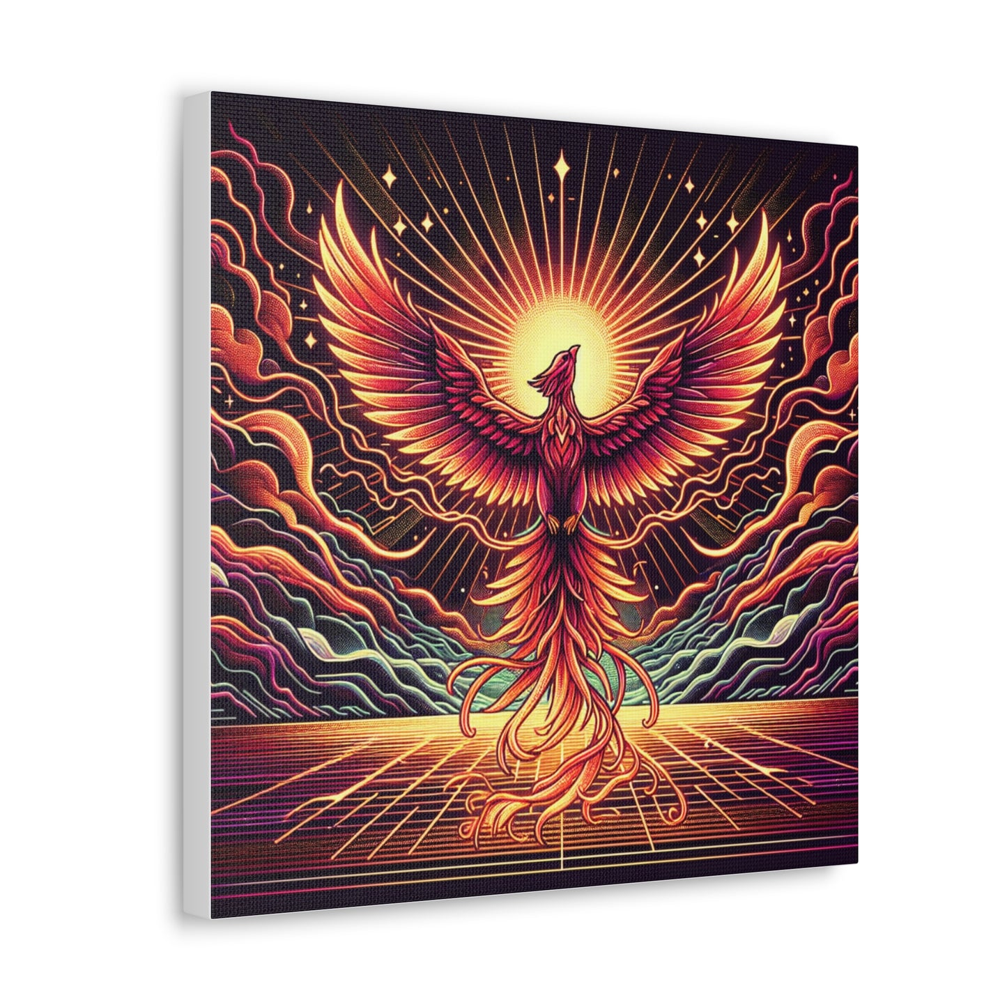 Phoenix Rising Canvas Wall Art