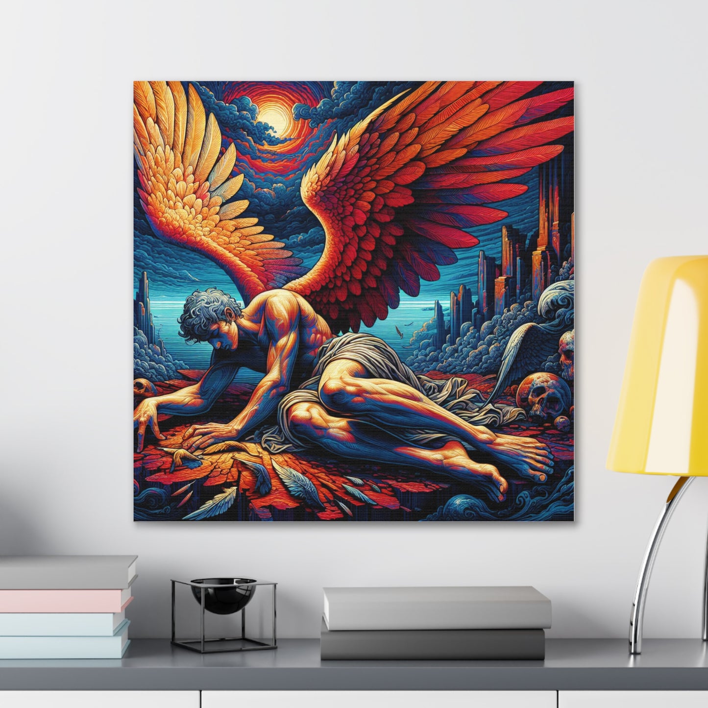 Fallen Angel Canvas Wall Art