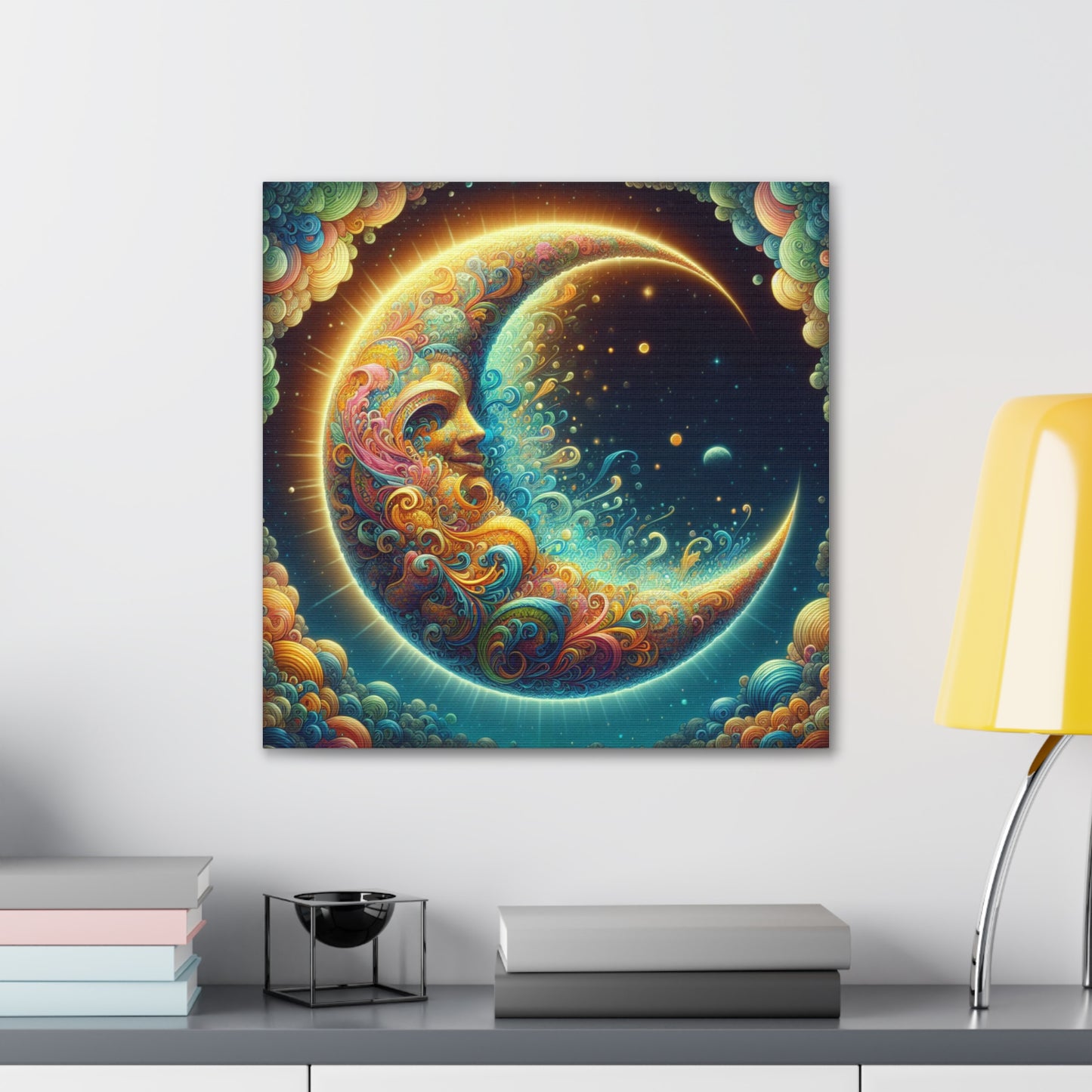 Half Moon Canvas Wall Art