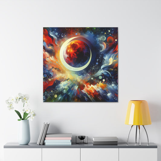 Lunar Eclipse Canvas Wall Art