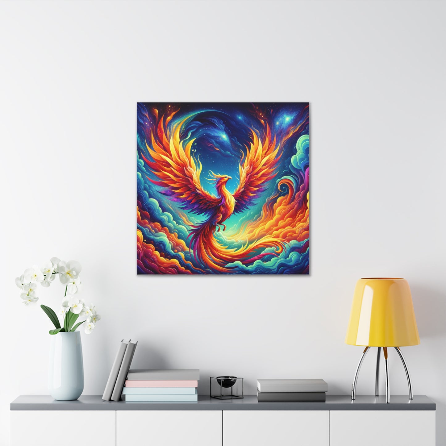 Phoenix Rising Canvas Wall Art