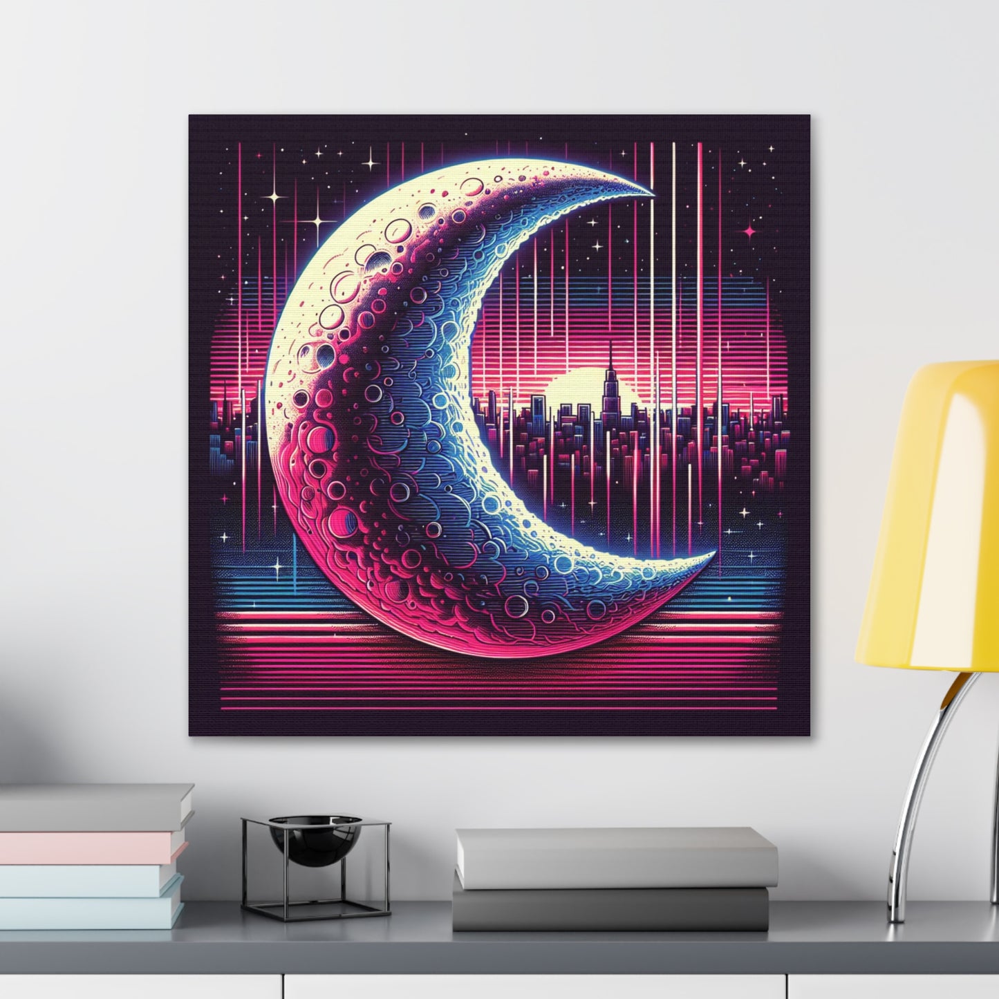 Half Moon Canvas Wall Art