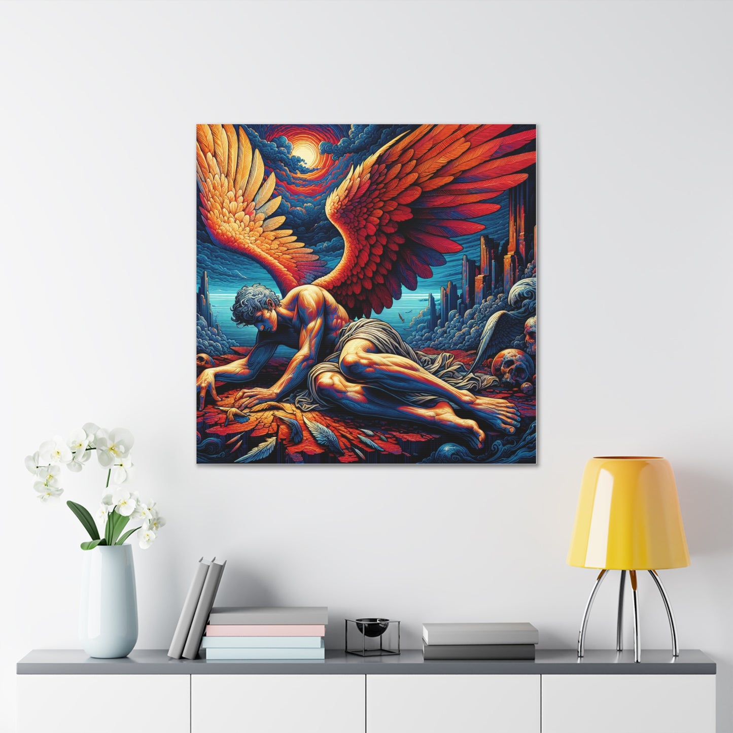 Fallen Angel Canvas Wall Art