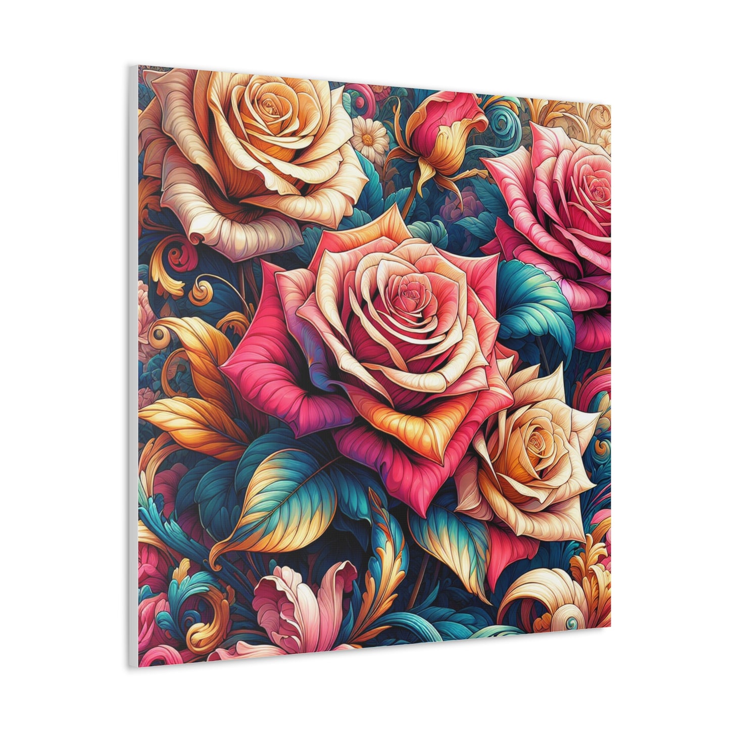 Roses Canvas Wall Art