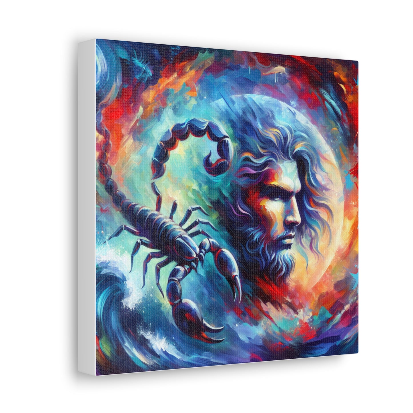 Scorpio Man Astrological Sign Canvas Wall Art