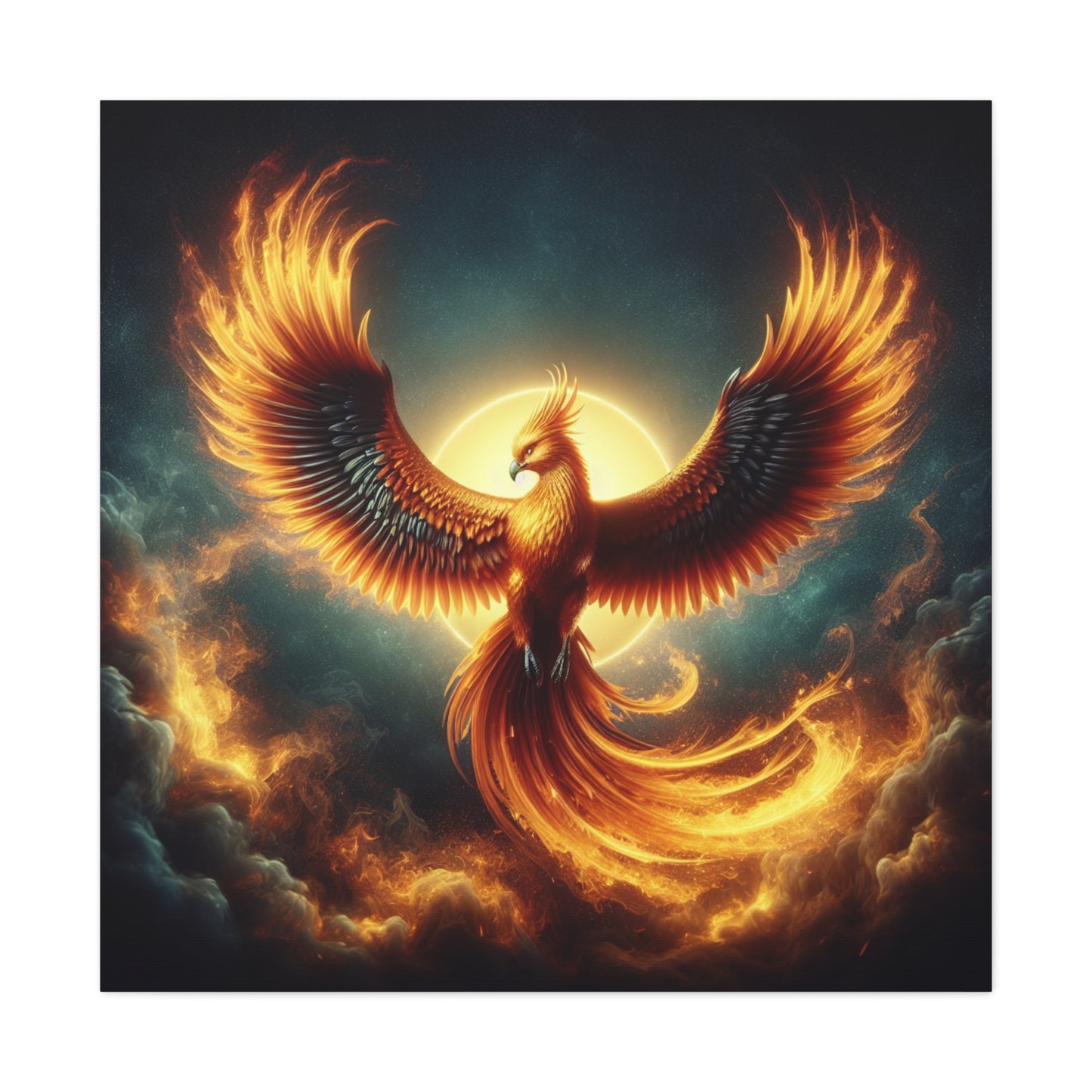 Phoenix Rising Canvas Wall Art