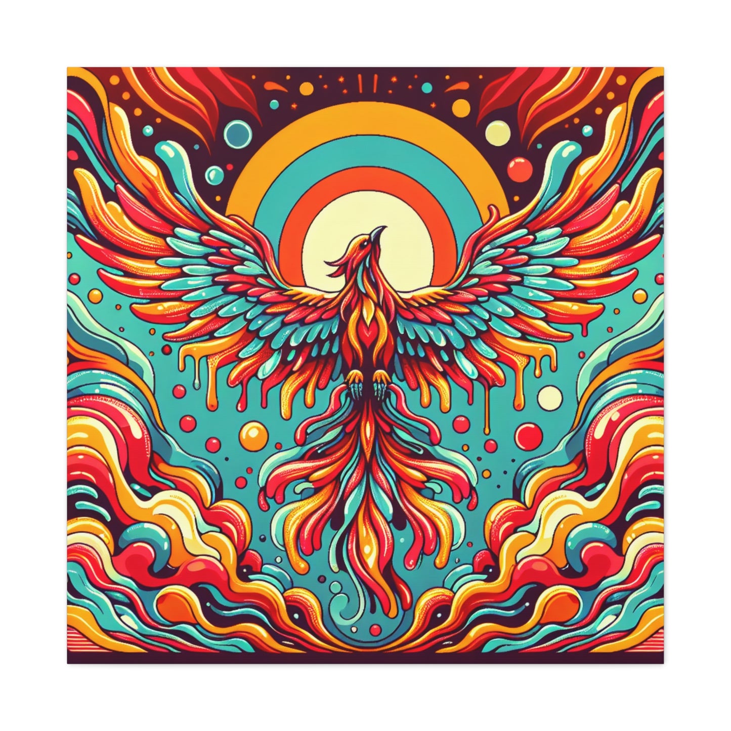 Phoenix Rising Canvas Wall Art