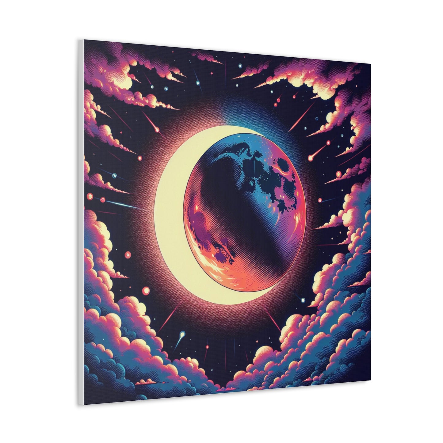 Lunar Eclipse Canvas Wall Art