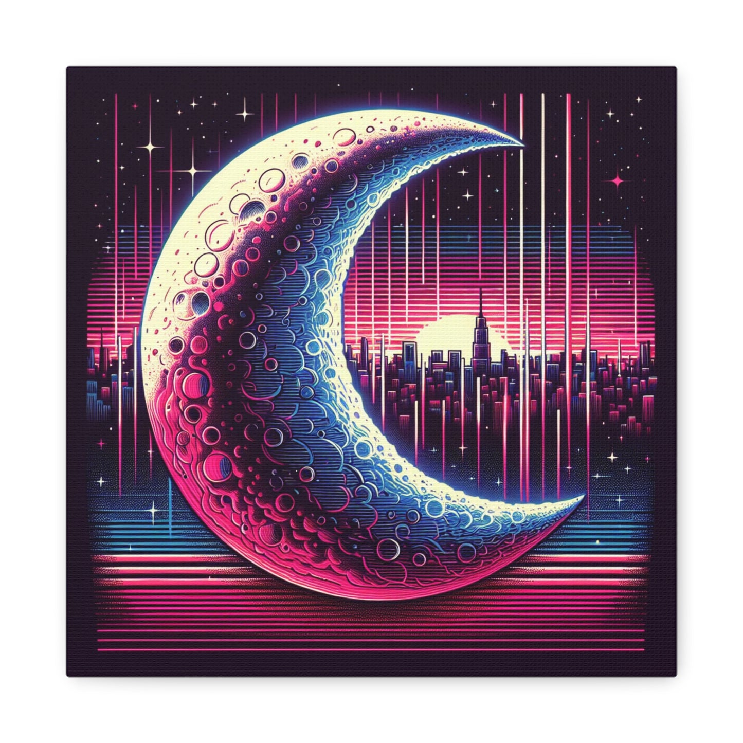 Half Moon Canvas Wall Art