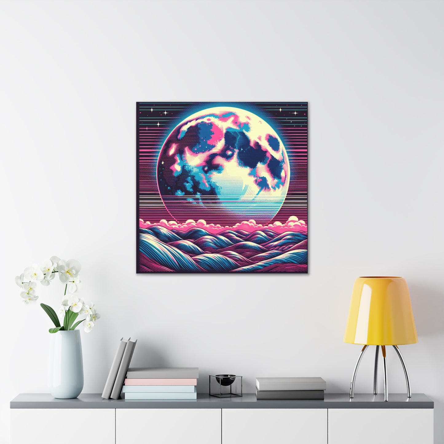 Full Moon Canvas Wall Art