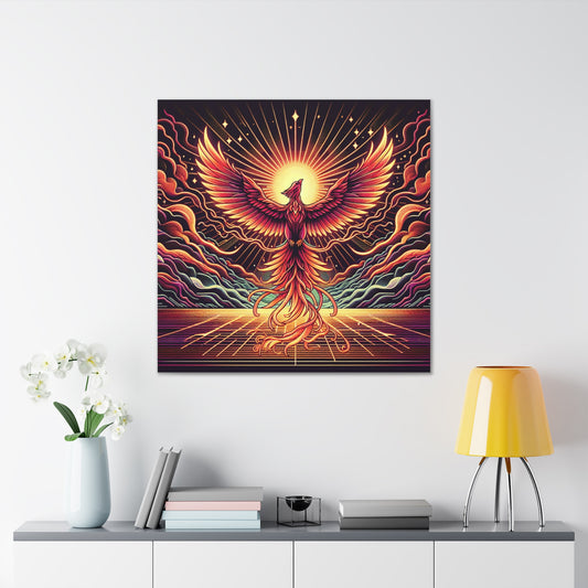 Phoenix Rising Canvas Wall Art