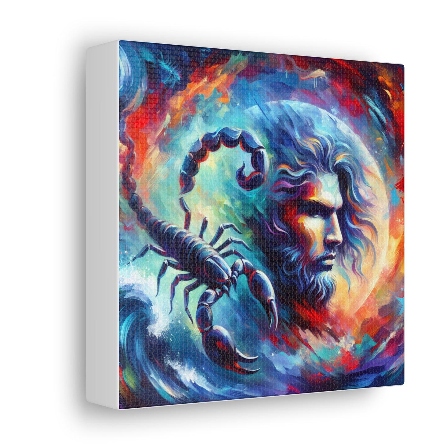 Scorpio Man Astrological Sign Canvas Wall Art