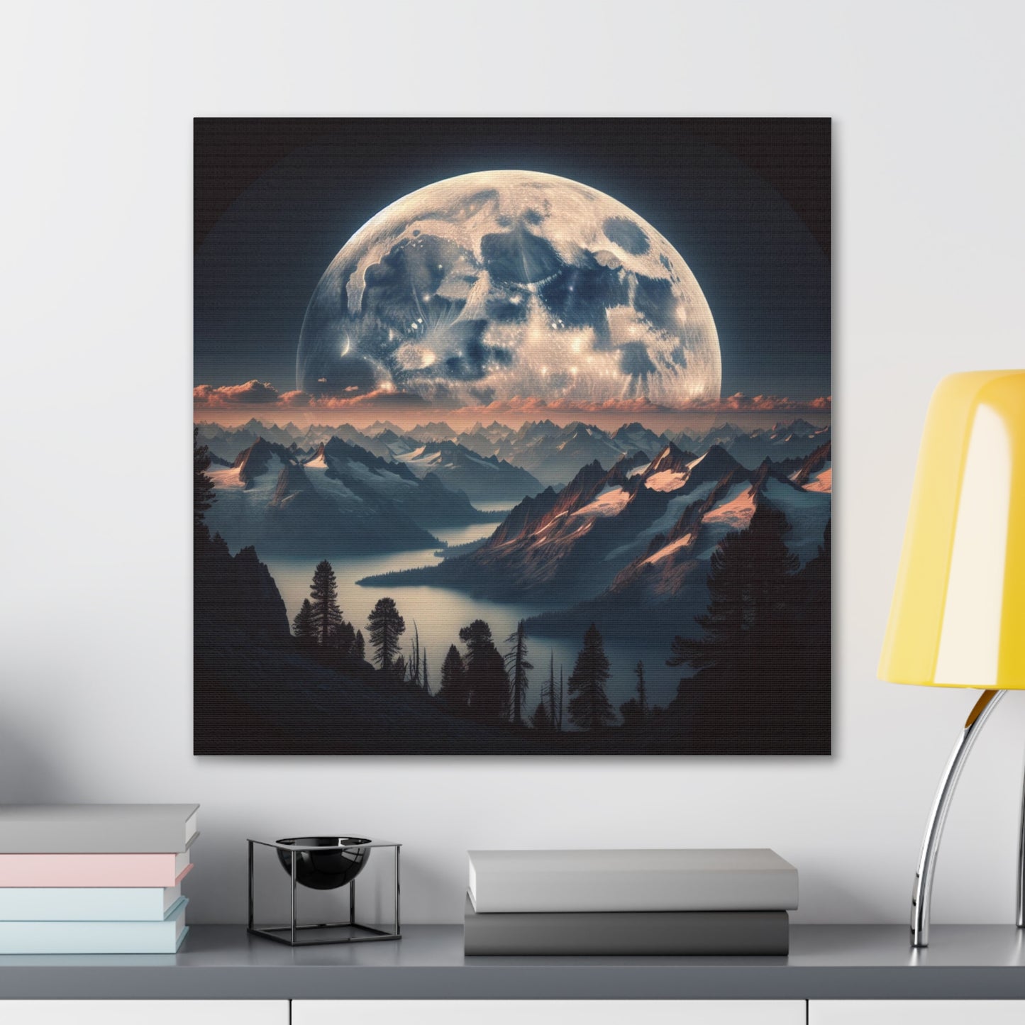 Full Moon Canvas Wall Art