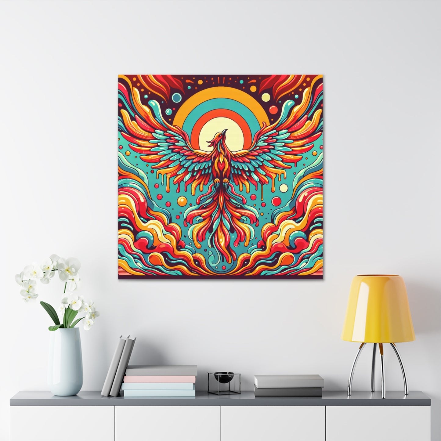 Phoenix Rising Canvas Wall Art