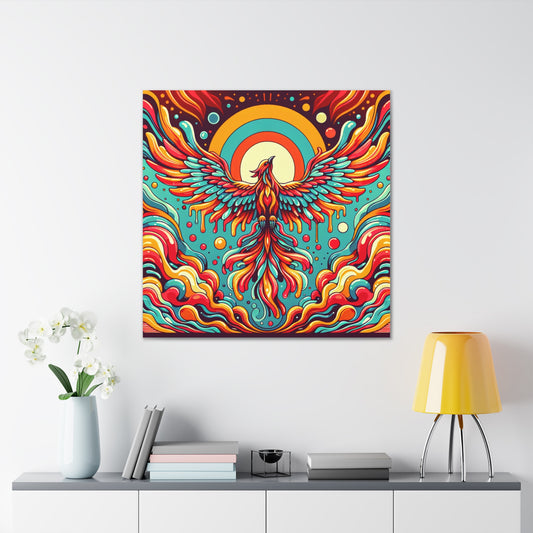 Phoenix Rising Canvas Wall Art